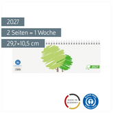 Querterminbuch 2027 „UWS“ | 29,7×10,5 cm, Karton