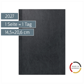 Buchkalender Mod. 795 62 2027 | A5, Kunststoff, schwarz