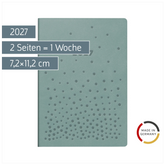 Taschenkalender Design Line Mod. partner/Industrie I 2027 „Dots“ | A7, Kunstleder