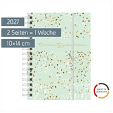 Taschenkalender Mod. perfect/Technik I 2027 „Confetti“ | A6, Kunststoff