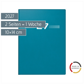 Taschenkalender Mod. perfect/Technik I 2027 | A6, Kunststoff, petrol