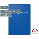 Taschenkalender Mod. perfect/Technik I 2027 | A6, Kunststoff, blau