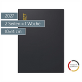 Taschenkalender Mod. perfect/Technik I 2027 | A6, Kunststoff, schwarz