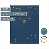 Taschenkalender Premium Young Line Mini 2027 „Starry Night“ | A6, Kunstleder