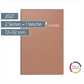 Taschenkalender Mod. partner/Industrie I 2027 | A7, Kunststoff, caramel