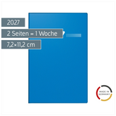 Taschenkalender Mod. partner/Industrie I 2027 | A7, Kunststoff, blau