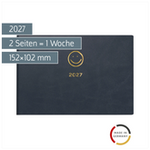 Taschenkalender Design Line Mod. Septimus 2027 „Smile“ | A6 quer, Kunstleder