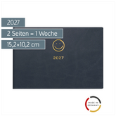 Taschenkalender Design Line Mod. Septimus 2027 „Smile“ | A6 quer, Kunstleder
