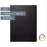 Taschenkalender Mod. perfect/Technik I 2027 | A6, Kunstleder, schwarz