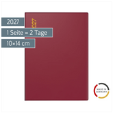 Taschenkalender Mod. Technik II 2027 | A6, Kunststoff, bordeaux