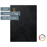 Taschenkalender Mod. Technik III 2027 | A6, Kunststoff, schwarz