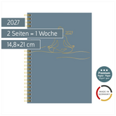 Buchkalender Premium Young Line 2027 „Yoga“ | A5, Papier