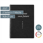 Buchkalender Premium Young Line 2027 „Future“ | A5, Karton