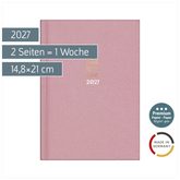 Buchkalender Premium Young Line 2027 „Love“ | A5, Textil