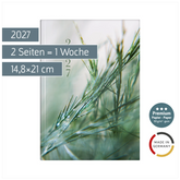 Buchkalender Premium Young Line 2027 „Greeny“ | A5, Papier