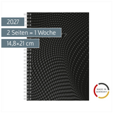 Buchkalender Mod. Timing 1 2027 | A5, Kunststoff, schwarz