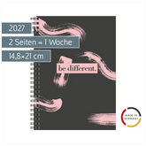 Buchkalender Design Line Mod. Timing 1 2027 „be different“ | A5, Papier