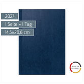 Buchkalender Mod. Chefplaner 2027 | A5, Kunststoff, dunkelblau