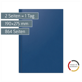 Buchkalender Mod. Ultraplan | 19×27,5 cm, Kunststoff, dunkelblau