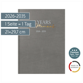 10-Jahres-Kalender Premium 2026-2035 „10 Years of Moments“ | A4, Kunstleder