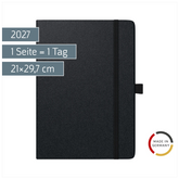 Buchkalender Mod. Conform 2027 | A4, Kunststoff, schwarz