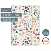 Buchkalender Premium Young Line 2027 „Watercolor“ | A5, Papier