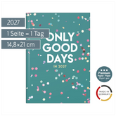 Buchkalender Premium Young Line 2027 „Confetti“ | A5, Papier