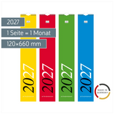 Streifenkalender 2027 | 120×660 mm, sortiert