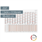 Plakatkalender Mod. Kombi 2027 | 98×68,5 cm