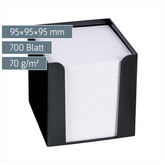 Zettelbox | 700 Blatt, schwarz