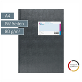 Post-Ein- und Ausgangsbuch | A4, 192 Seiten, Kunststoff, grau