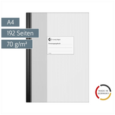 Post-Ausgangsbuch | A4, 192 Seiten, Papier, grau/schwarz