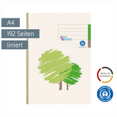 Geschäftsbuch | A4, 192 Seiten, liniert, Karton