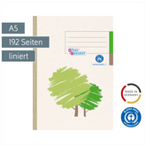 Geschäftsbuch | A5, 192 Seiten, liniert, Karton