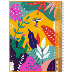 Collegeblock Premium Student „Tropical“ | A4, Lineatur 27, 80 Blatt, mehrfarbig