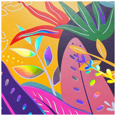 Collegeblock Premium Student „Tropical“ | A4, Lineatur 27, 80 Blatt, mehrfarbig