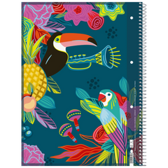Collegeblock Premium Student „Tropical“ | A4, Lineatur 28, 80 Blatt, mehrfarbig