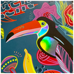 Collegeblock Premium Student „Tropical“ | A4, Lineatur 28, 80 Blatt, mehrfarbig