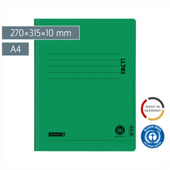 Schnellhefter FACT! Recycling | A4, Füllhöhe: 10 mm, tiefgrün