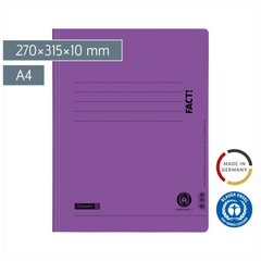Schnellhefter FACT! Recycling | A4, Füllhöhe: 10 mm, violett