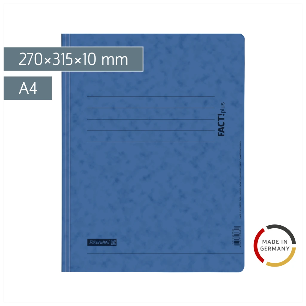 Schnellhefter FACT!plus | A4, Füllhöhe: 10 mm, blau