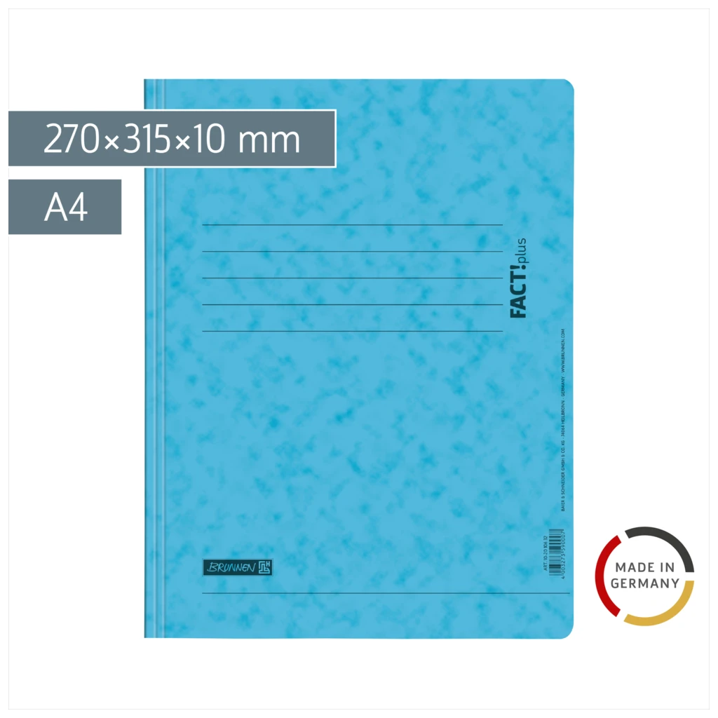Schnellhefter FACT!plus | A4, Füllhöhe: 10 mm, hellblau