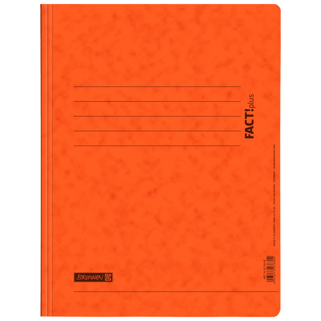 Schnellhefter FACT!plus | A4, Füllhöhe: 10 mm, orange
