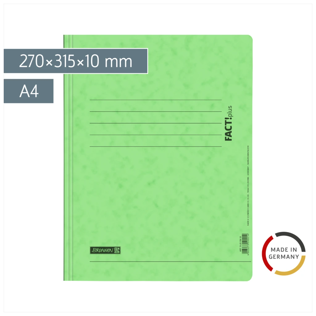 Schnellhefter FACT!plus | A4, Füllhöhe: 10 mm, hellgrün
