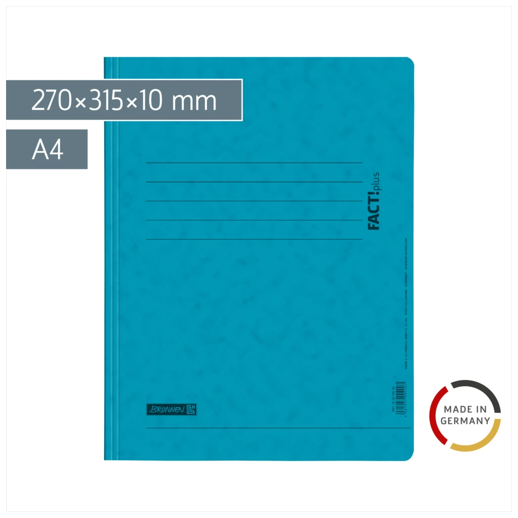 Schnellhefter FACT!plus | A4, Füllhöhe: 10 mm, türkis