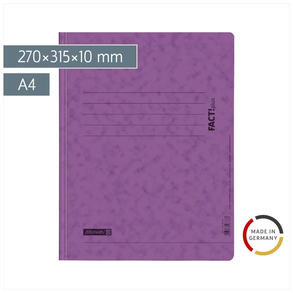 Schnellhefter FACT!plus | A4, Füllhöhe: 10 mm, violett
