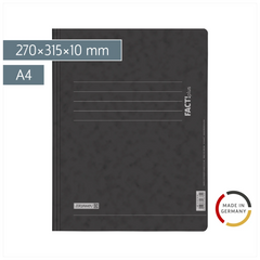 Schnellhefter FACT!plus | A4, Füllhöhe: 10 mm, schwarz
