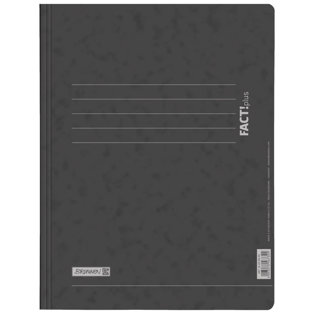 Schnellhefter FACT!plus | A4, Füllhöhe: 10 mm, schwarz