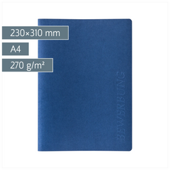Bewerbungsmappe 3-teilig | A4, blau