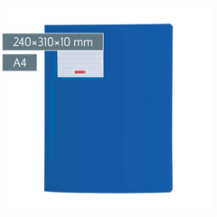 Schnellhefter FACT!pp | A4, Füllhöhe: 10 mm, blau
